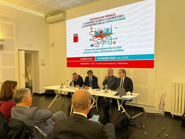 riconversione versalis cgil eni
