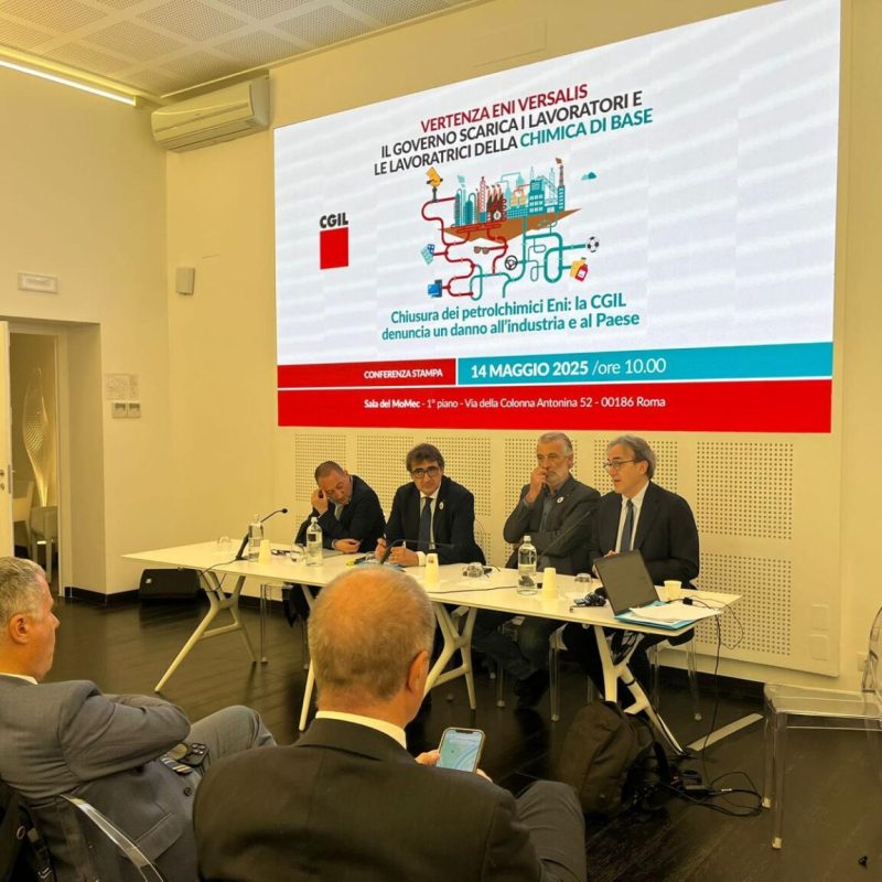 riconversione versalis cgil eni
